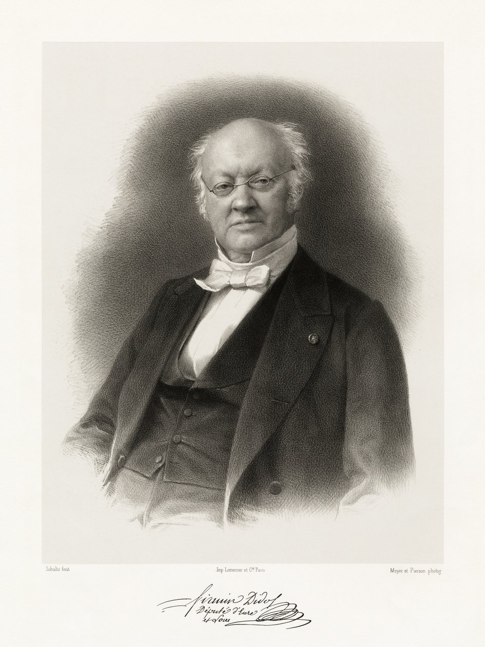 Firmin Didot, 1865-66 od Schultz