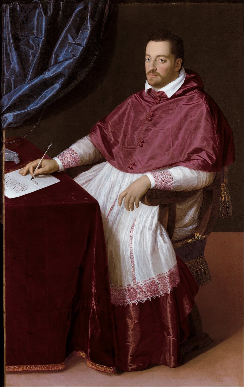 Kardinál Ferdinando de Medici, pozdější velkovévoda Ferdinando I. Toskánský od Scipione Pulzone