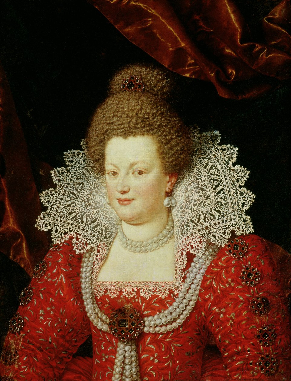 Portrét Marie Medicejské (1573-1642) od Scipione Pulzone
