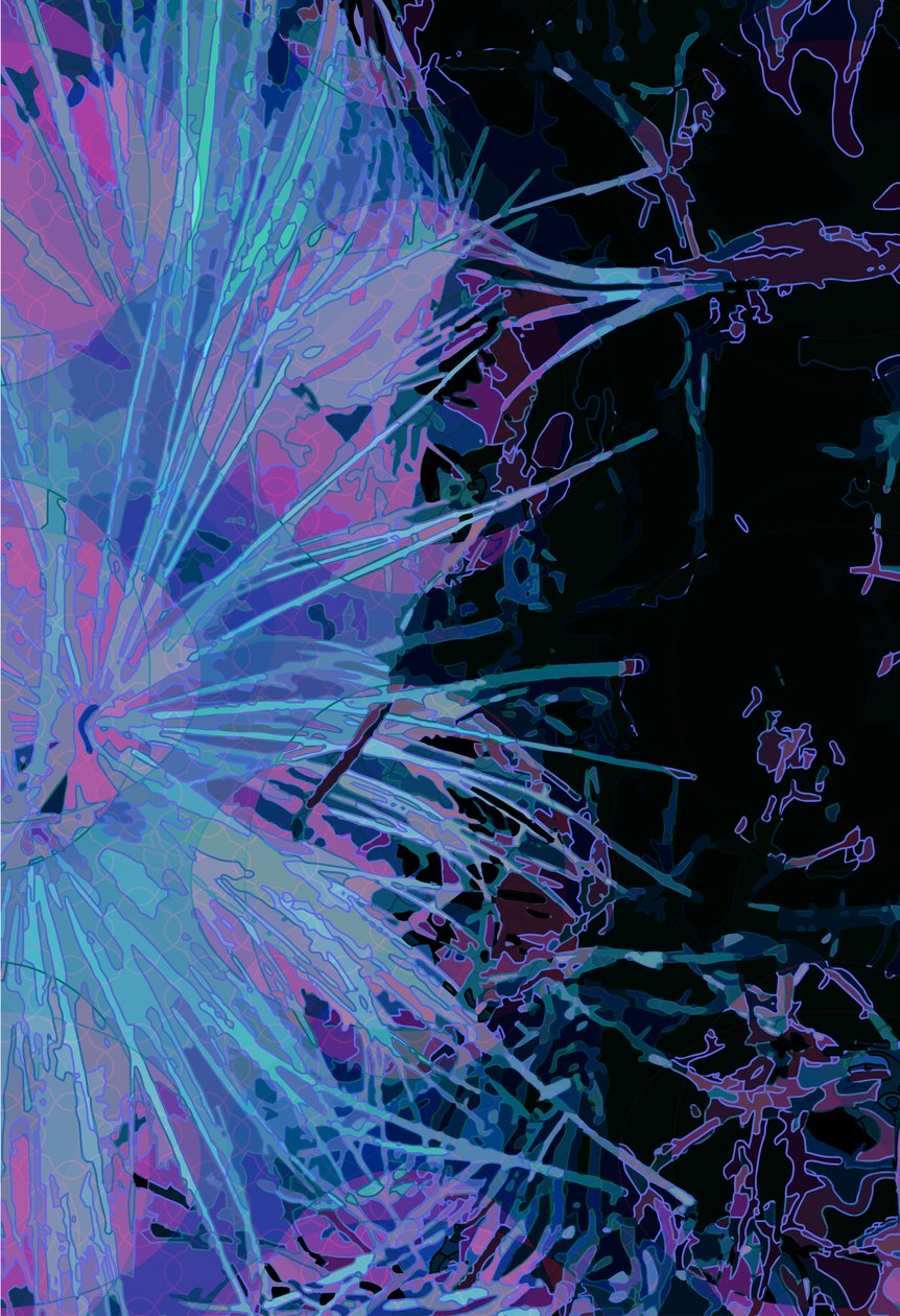 Artichoke_abst_vert1 (digitální) od Scott J. Davis