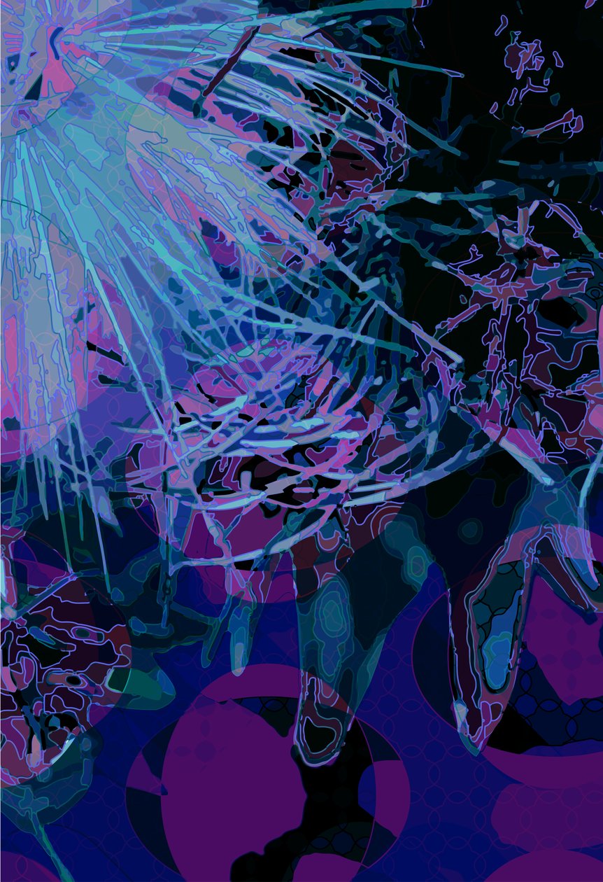 Artichoke_abst_vert3 (digitální) od Scott J. Davis