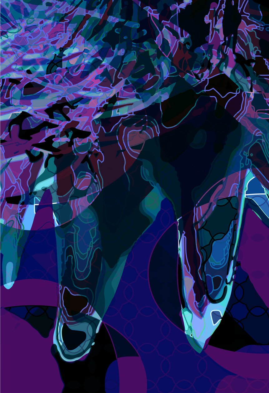 Artichoke_abst_vert3b (digitální) od Scott J. Davis