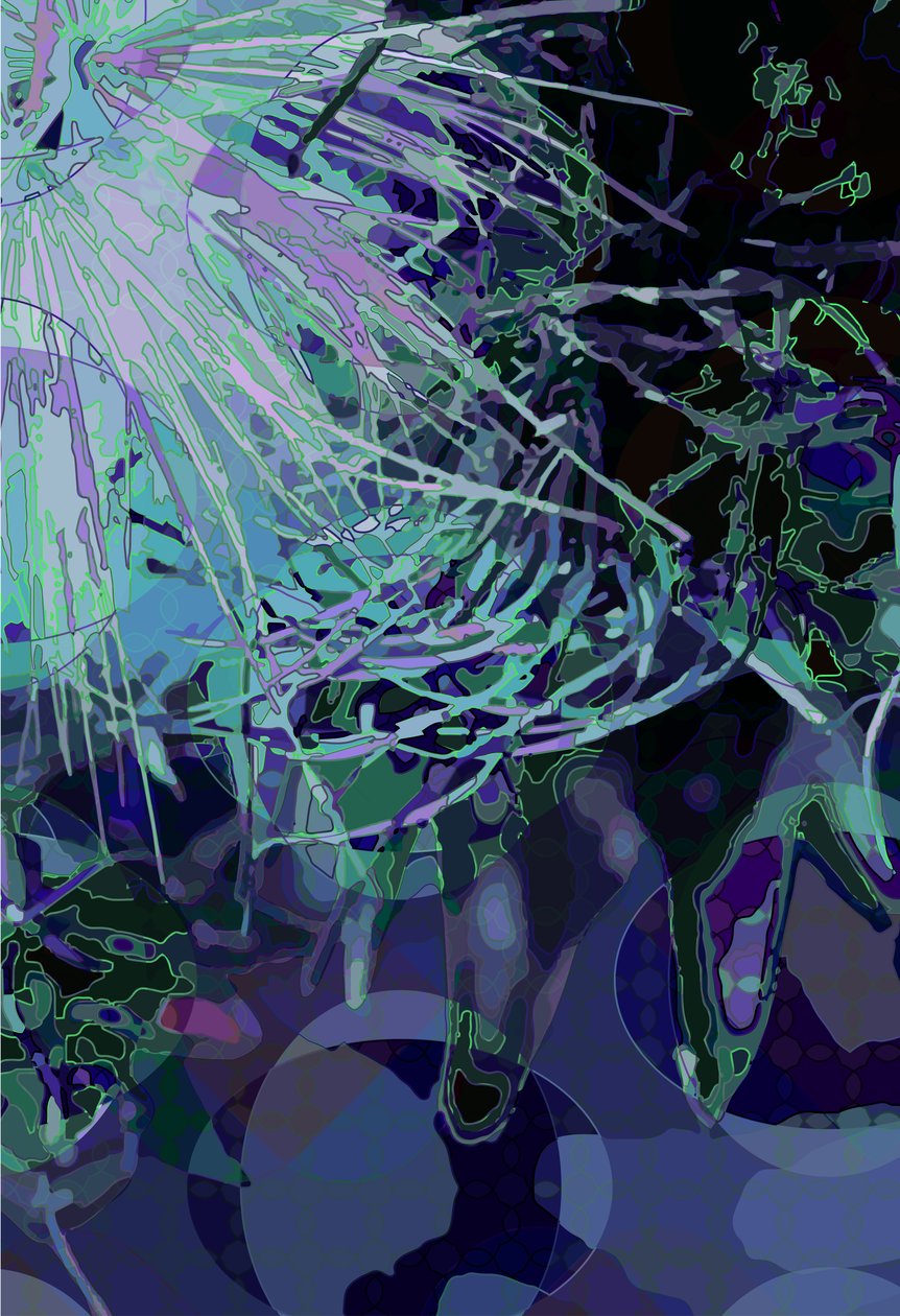 Artichoke_abst_vert4 (digitální) od Scott J. Davis