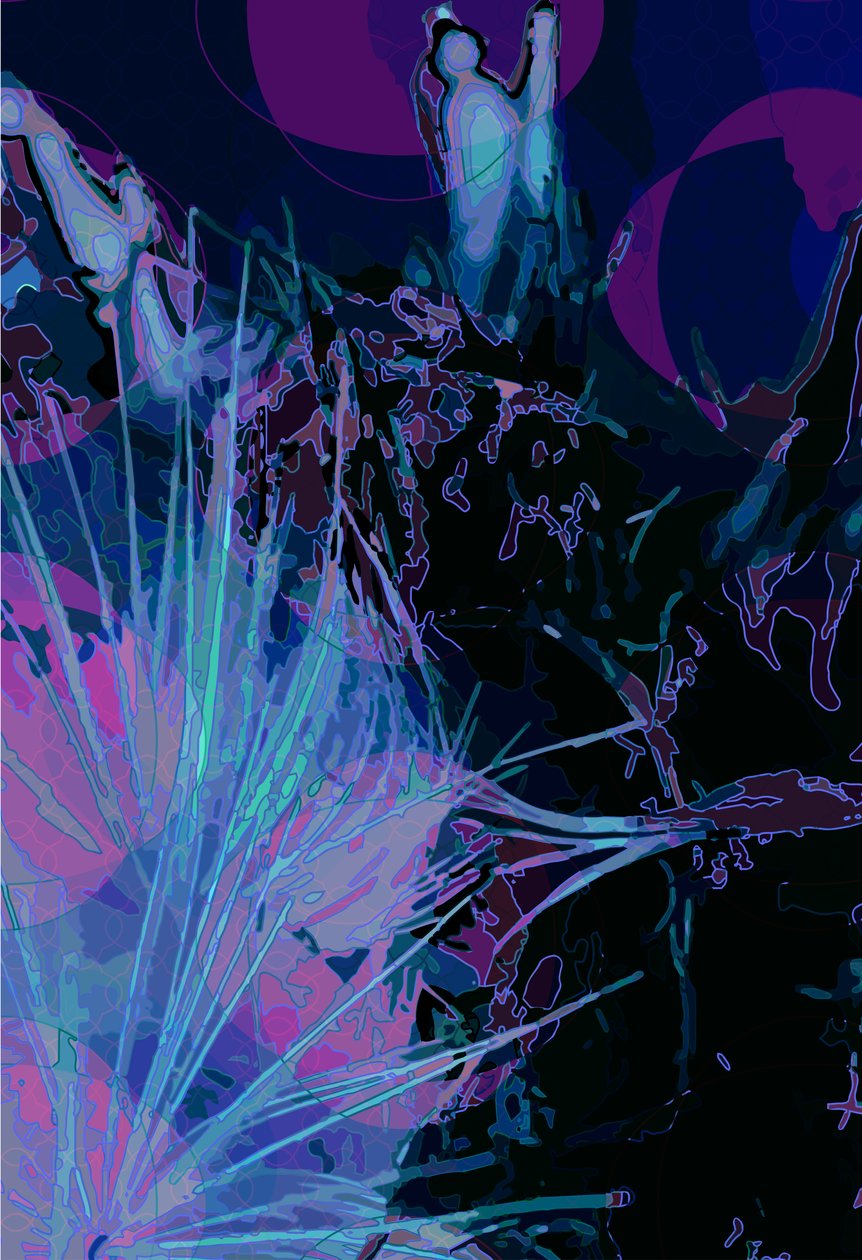 Artichoke_abst_vert5 (digitální) od Scott J. Davis