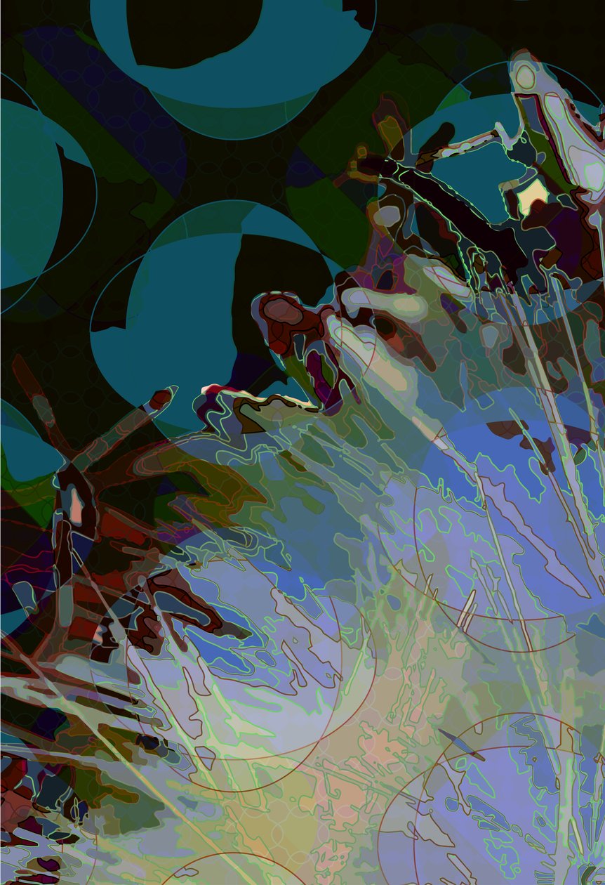 Artichoke_abst_vert8 (digitální) od Scott J. Davis