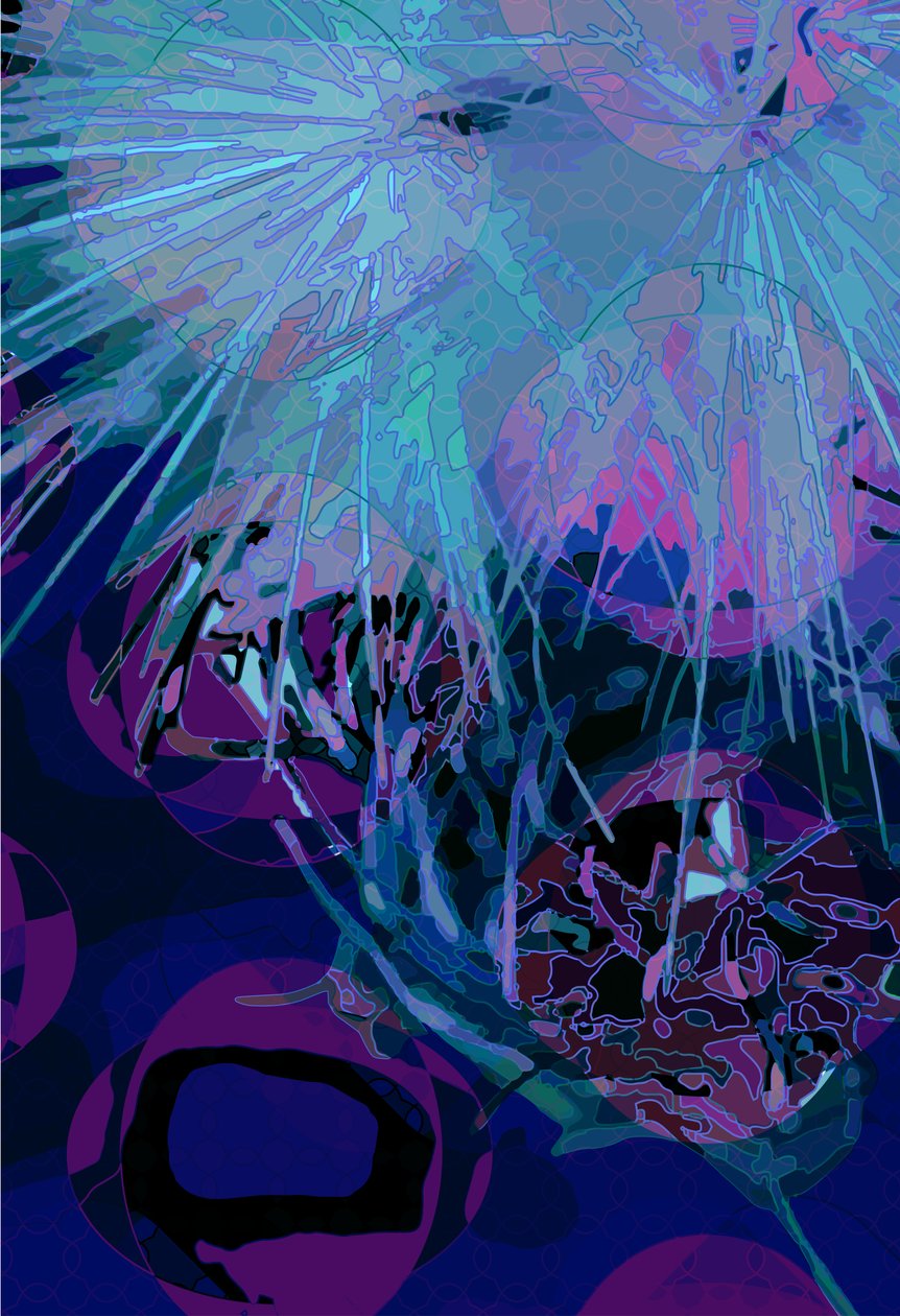 Artichoke_abst_vert9 (digitální) od Scott J. Davis