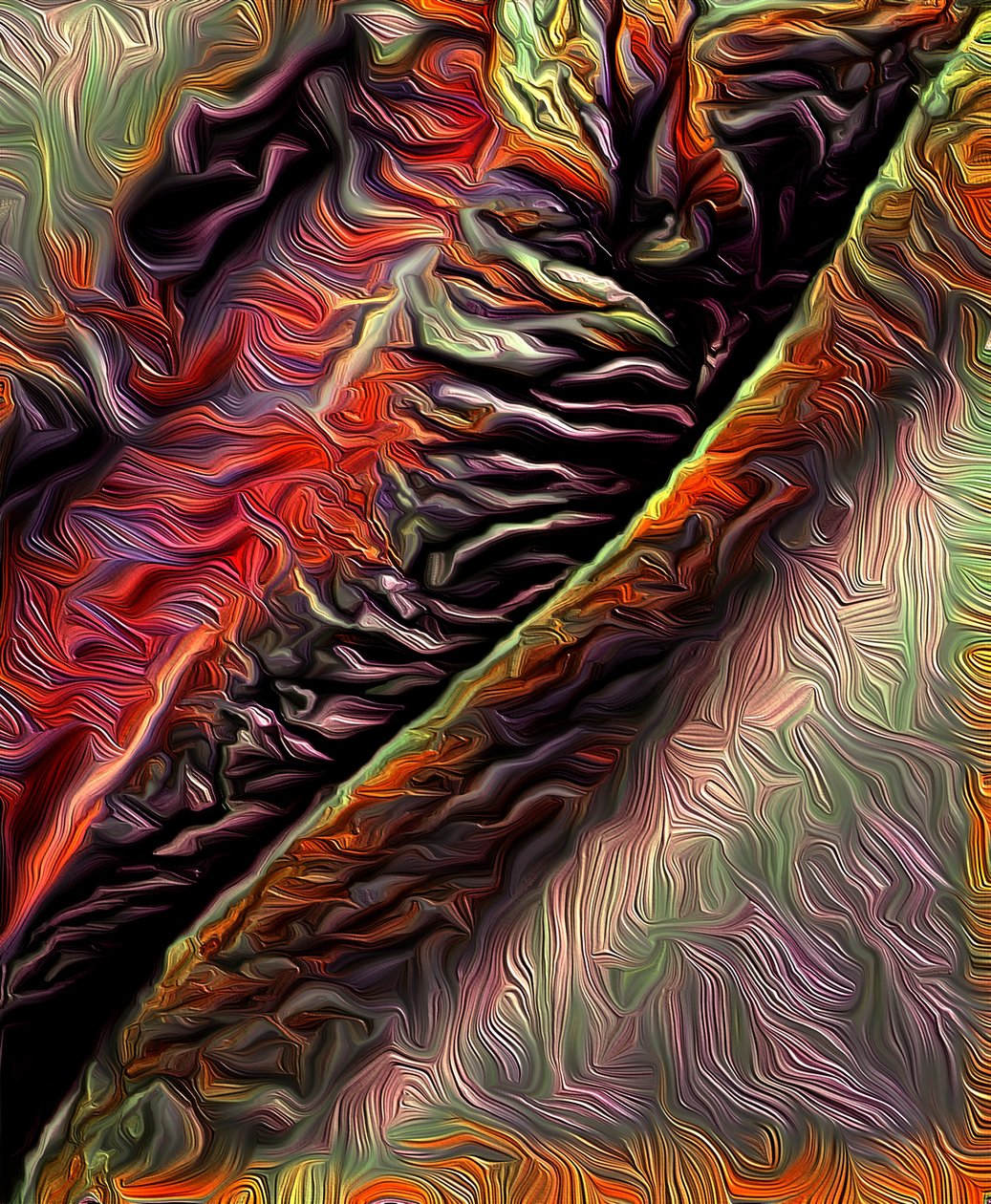 Red Tear, 2021 (digitální) od Scott J. Davis