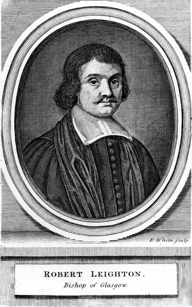 Robert Leighton, arcibiskup z Glasgow, tisk vytvořil Robert White, kolem 1670-99 od Scottish School