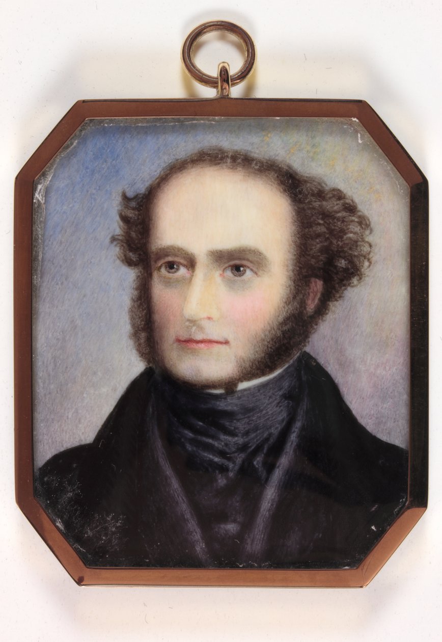 Lord George Bentinck (smalt) od Scottish School