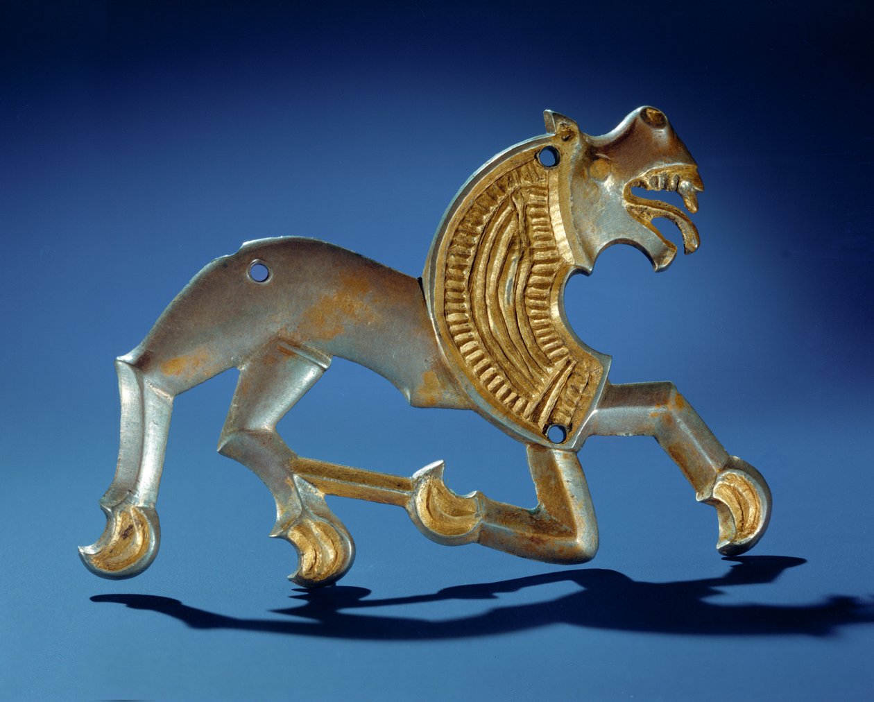 Lev, 6.-7. století před naším letopočtem (stříbrně zlacené) od Scythian