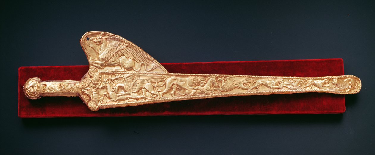 Pochva s gryfem (zlatá) od Scythian
