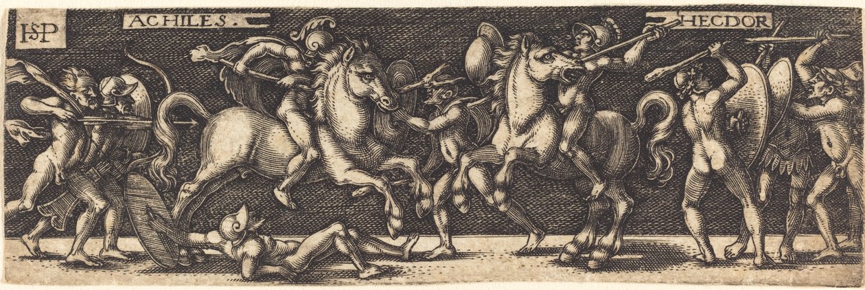Achilles a Hector od Sebald Beham