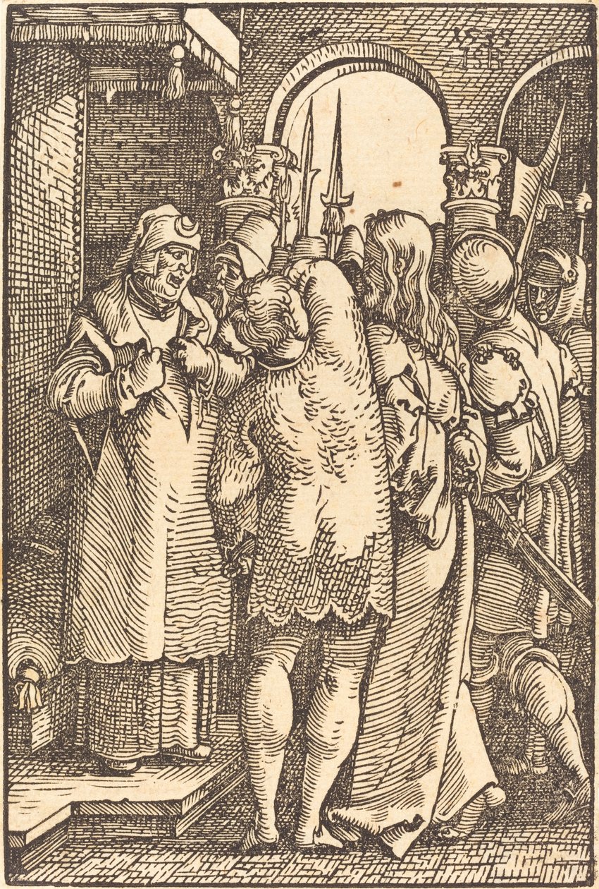Kristus před Kaifášem od Sebald Beham