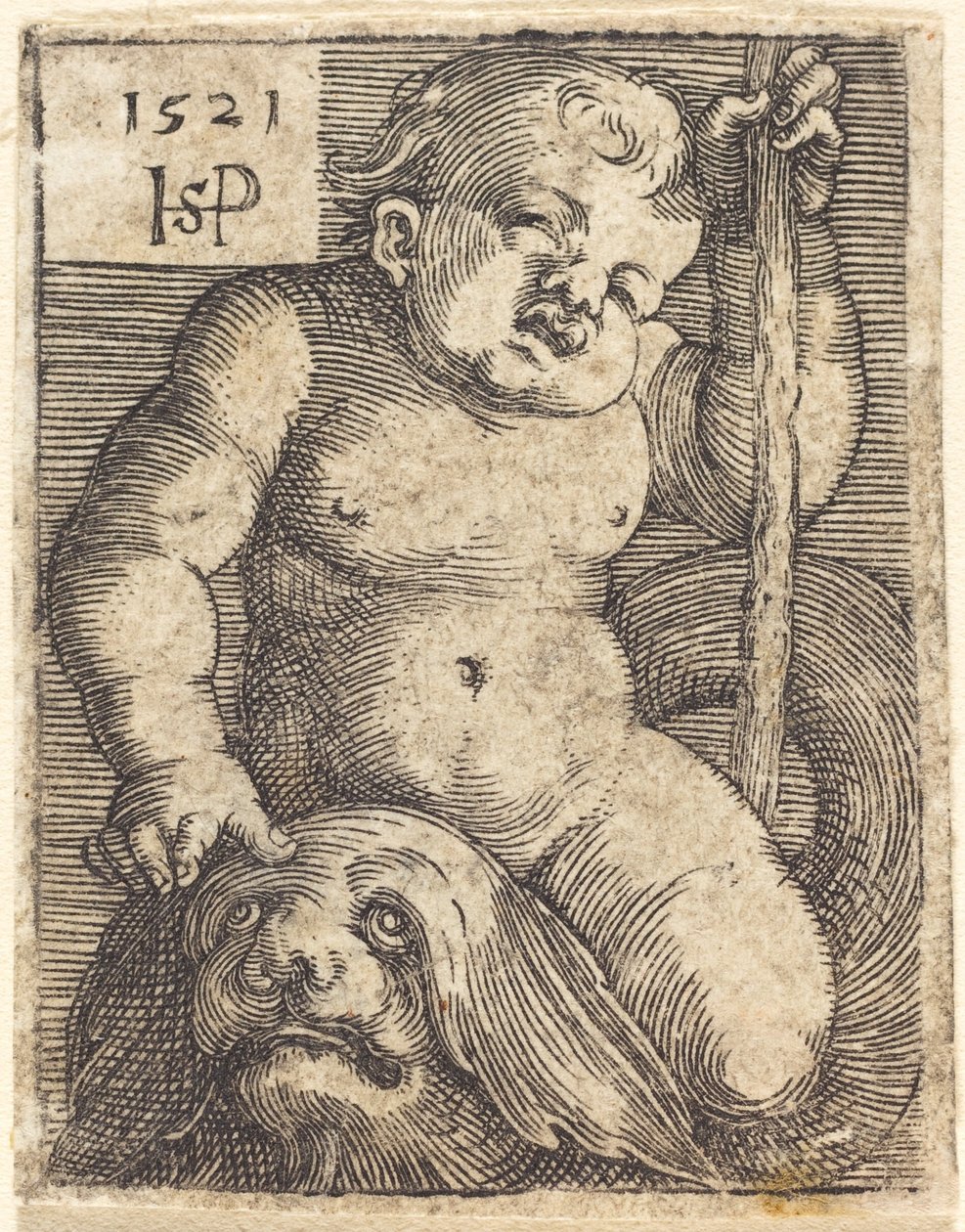 Genius na delfína od Sebald Beham