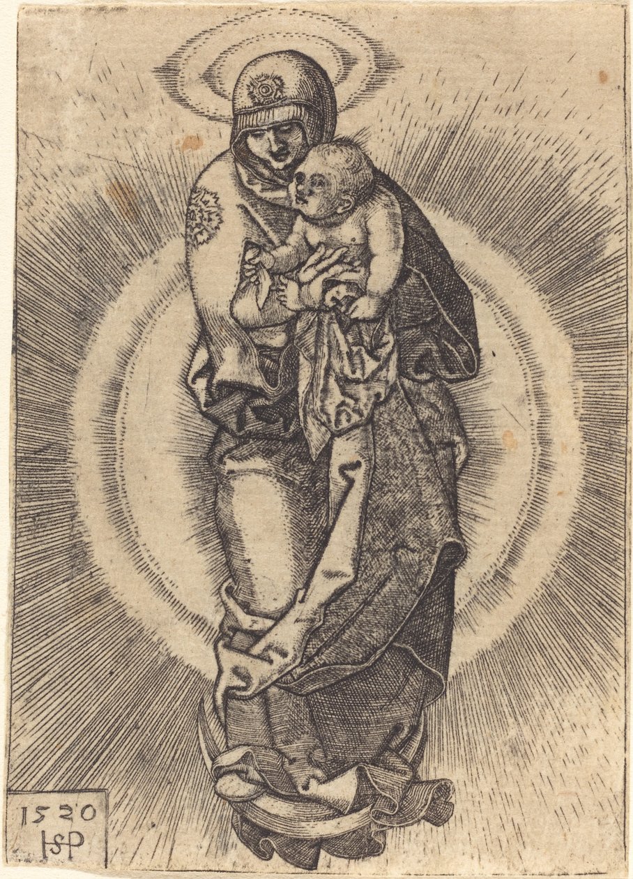 Madonna na půlměsíci od Sebald Beham