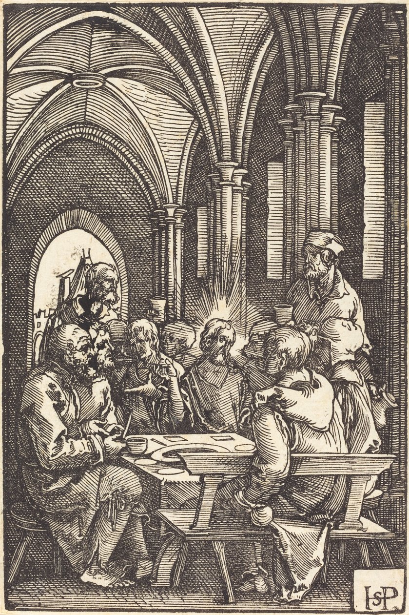 Poslední večeře od Sebald Beham