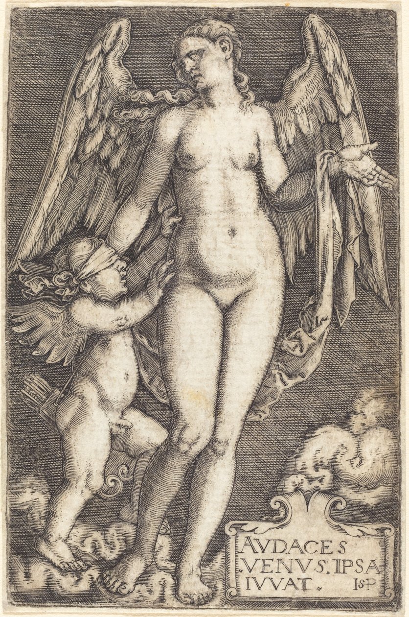 Venuše a Amor od Sebald Beham
