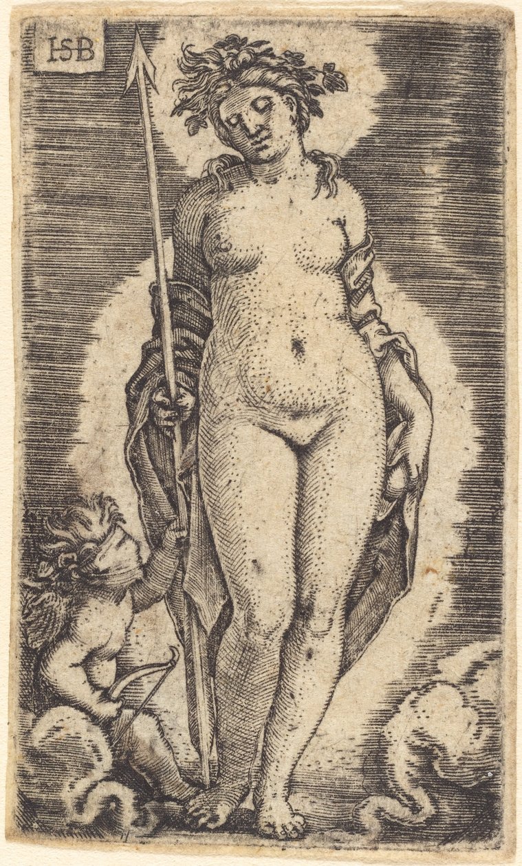 Venuše a Amor od Sebald Beham