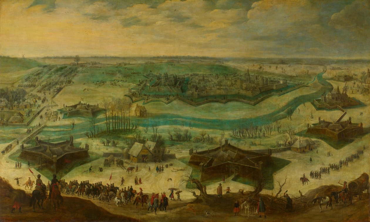 Obležení Julicha, 1621-22 od Sebastiaen Vrancx (attributed to)