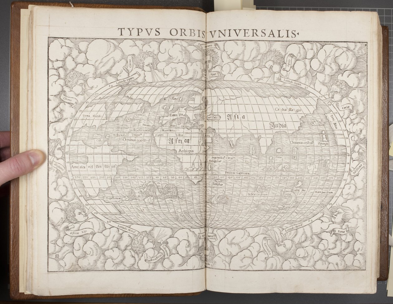 Globe, z Cosmographia, 1544 od Sebastian Munster