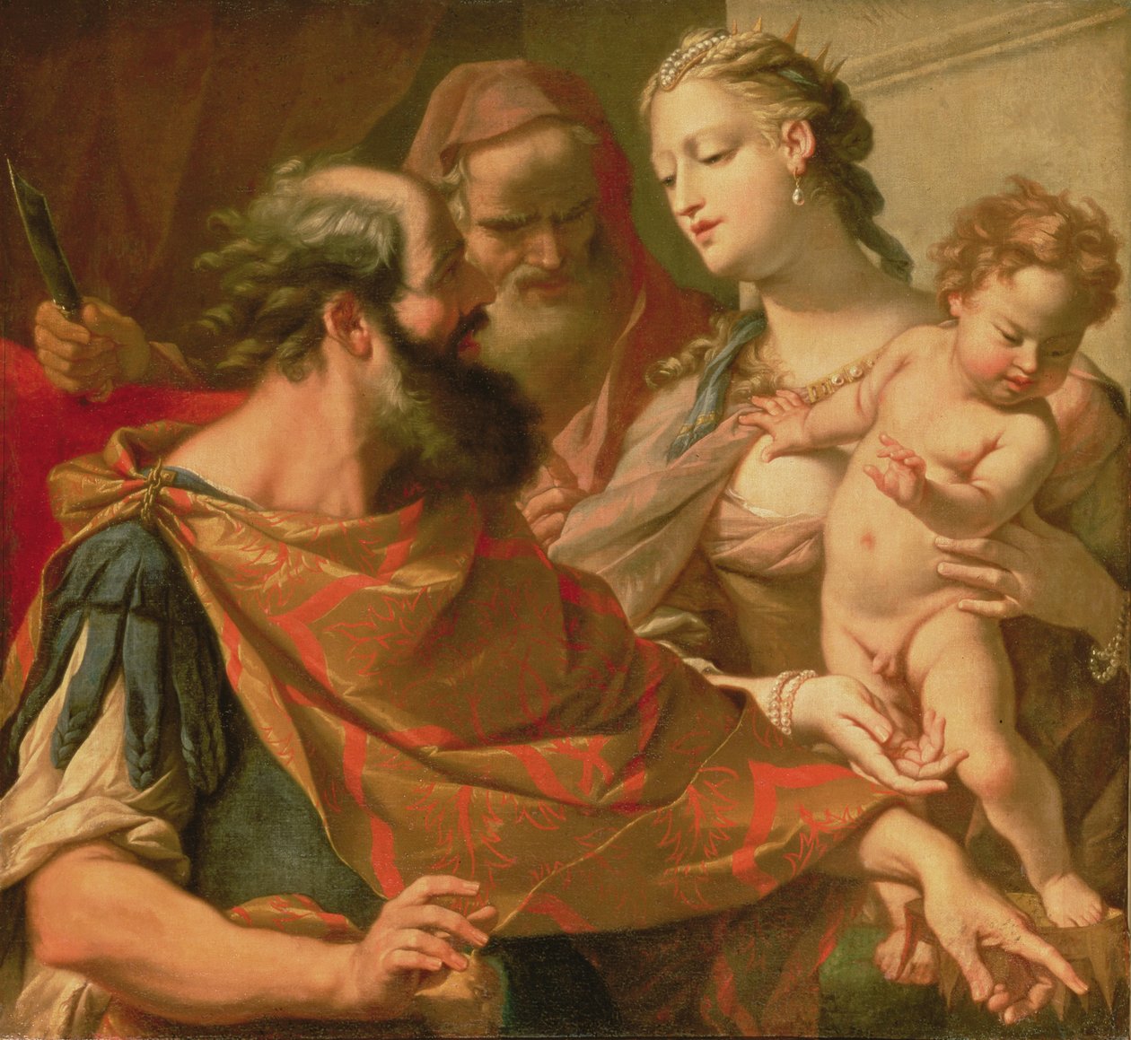 Mojžíš šlápl na faraónovu korunu od Sebastiano Ricci