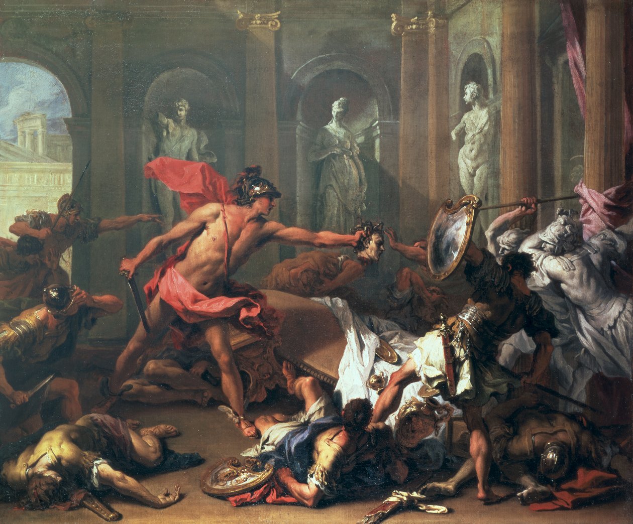 Perseus a Medúza od Sebastiano Ricci