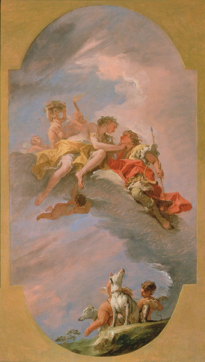 Venuše a Adonis od Sebastiano Ricci