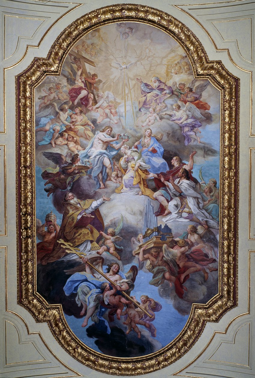 Apoteóza svaté Cecílie (freska od Sebastiano Conca