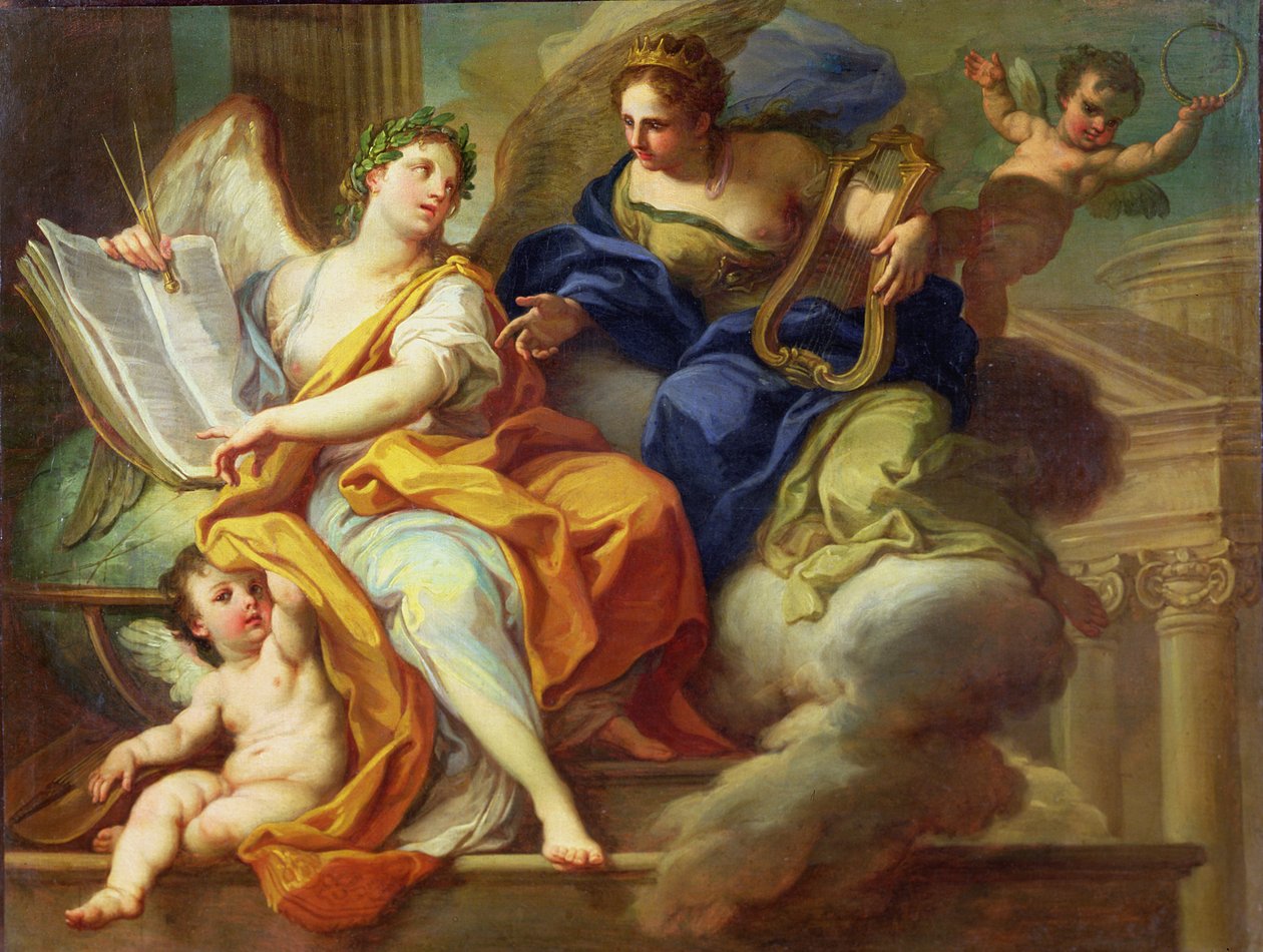 Urania a Erato od Sebastiano Conca