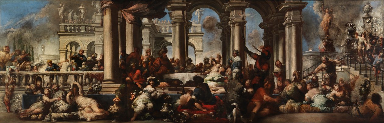 Kleopatřina hostina, 1660. od Sebastiano Mazzoni