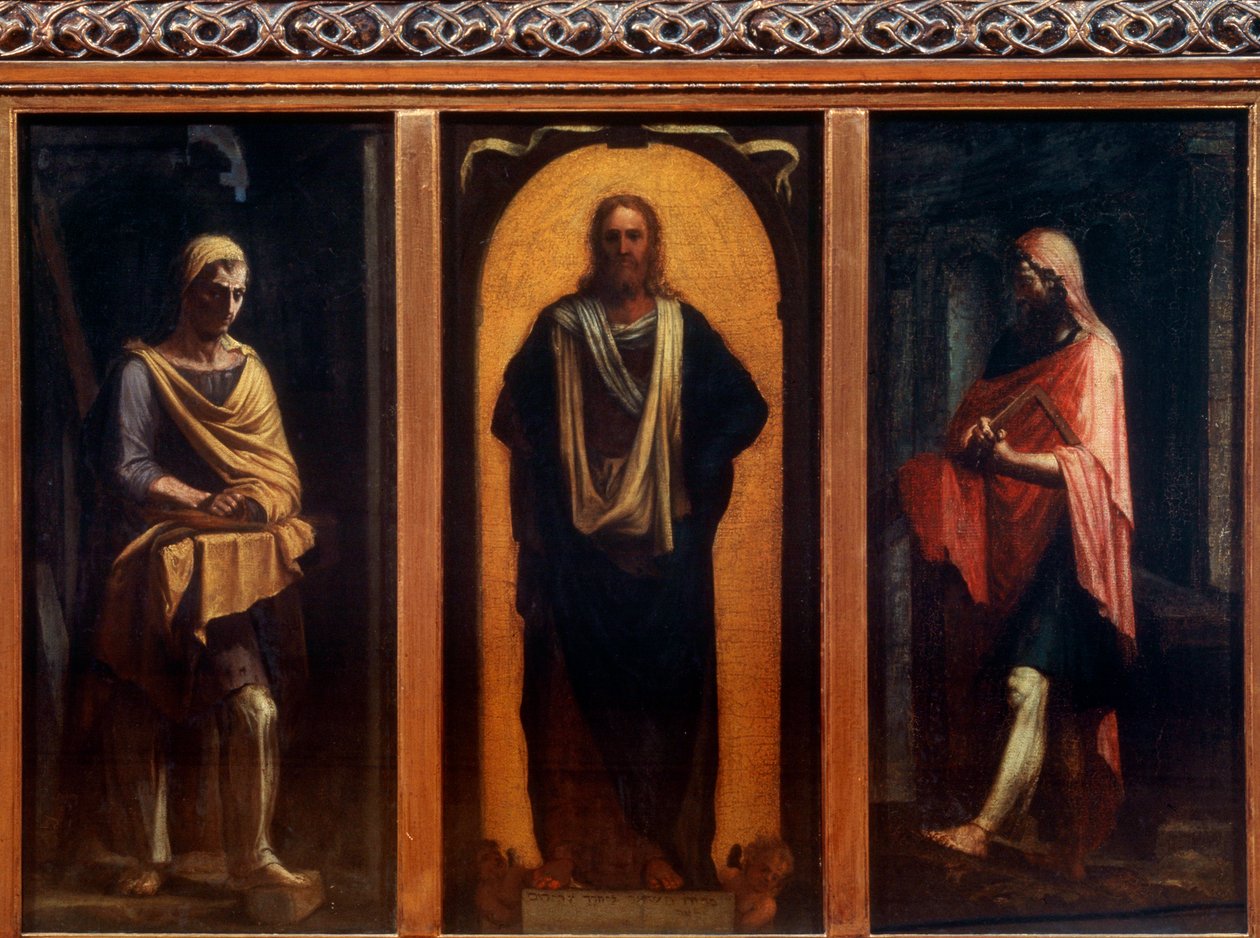 Kristus se dvěma svatými. od Sebastiano Piombo del