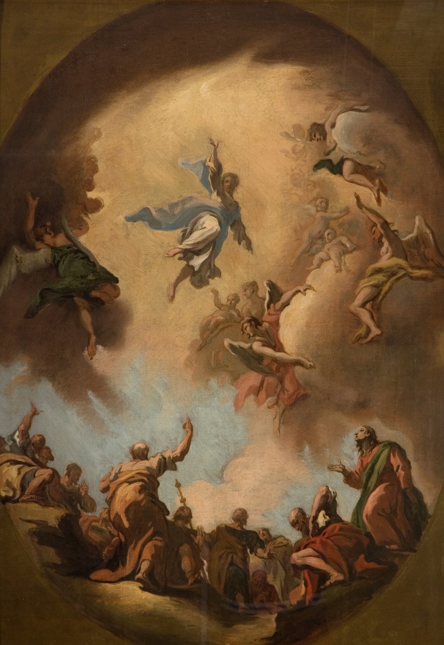 Nanebevstoupení Krista (olej na plátně) od Sebastiano Ricci