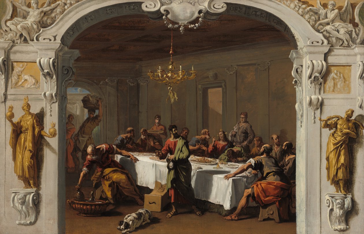 Poslední večeře, 17131714. od Sebastiano Ricci