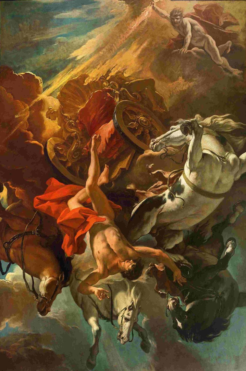 Pád Phaetonu od Sebastiano Ricci