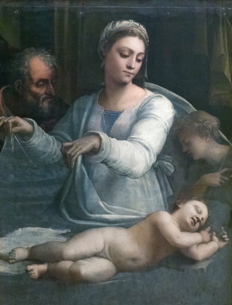 Madona ze Závoje od Sebastiano del (c.1485 1547) Piombo