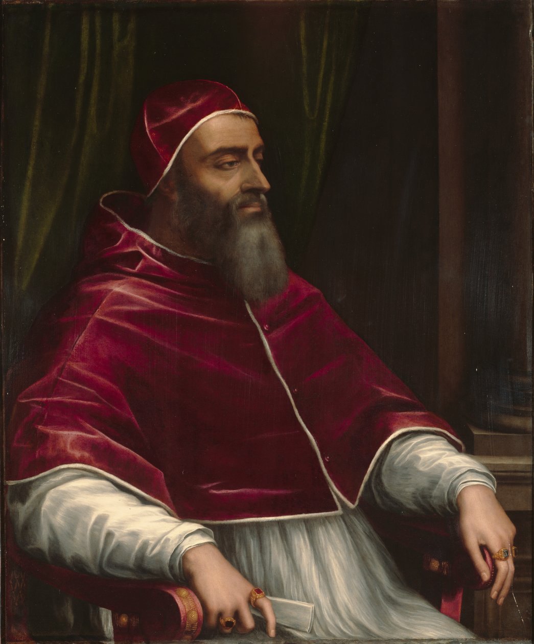 Papež Klement VII. od Sebastiano del Piombo