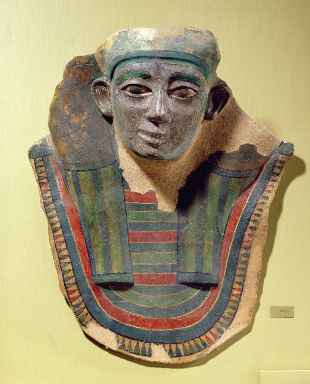 Mumiová maska, od Mirgissa (štukovaná a malovaná omítka) od Second Intermediate Period Egyptian