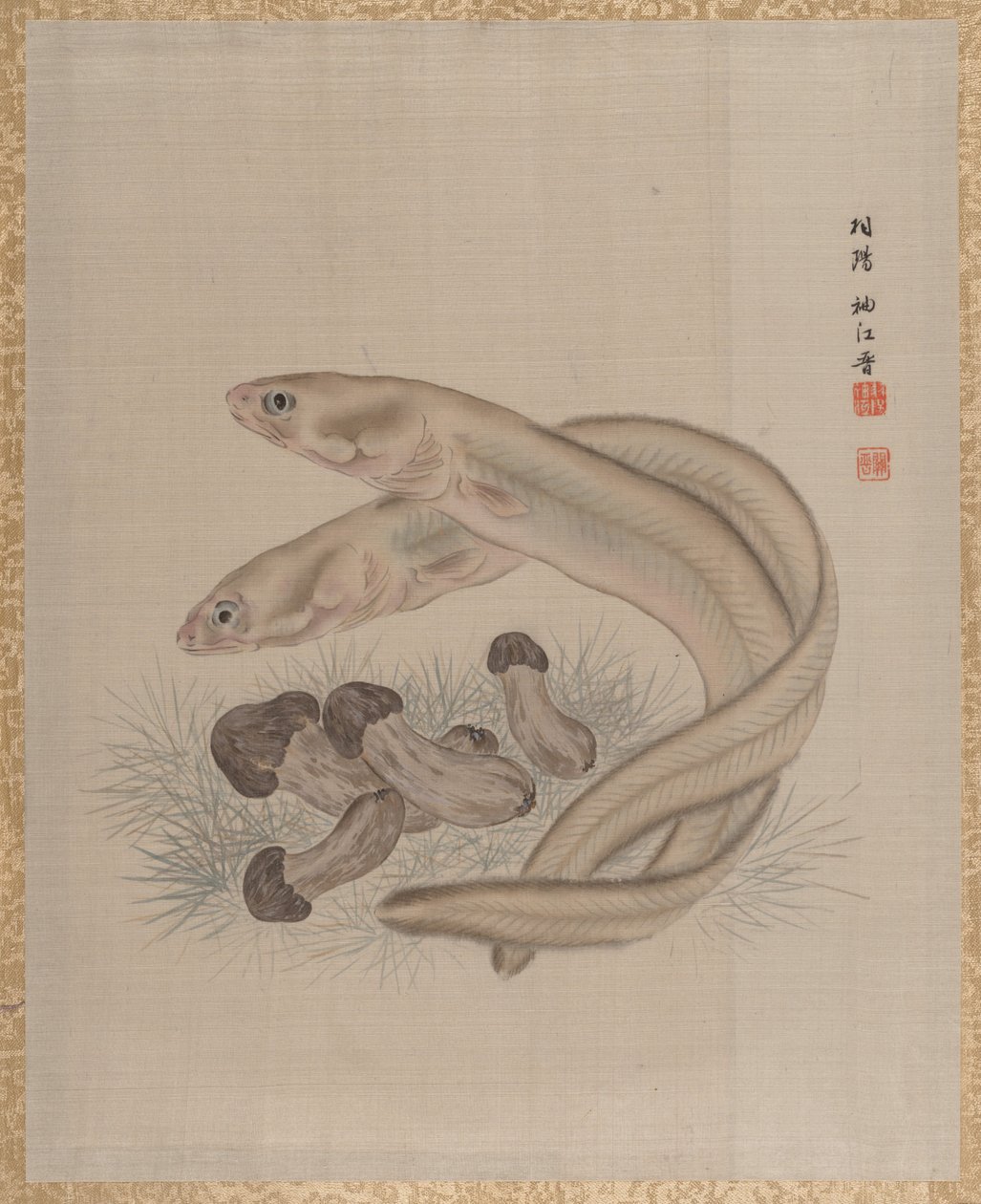 Úhoři, ca. 1890-92. od Seki Shuko