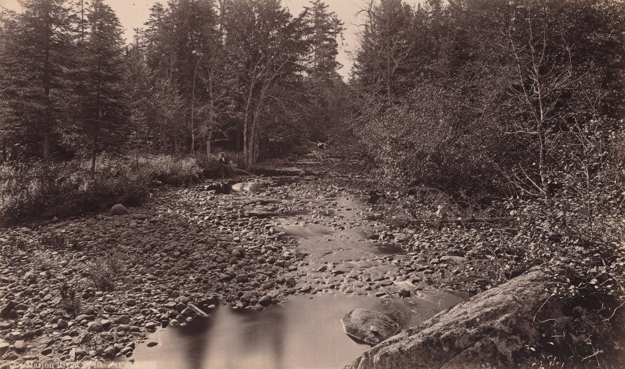 Marion River v Bassettově táboře od Seneca Ray Stoddard