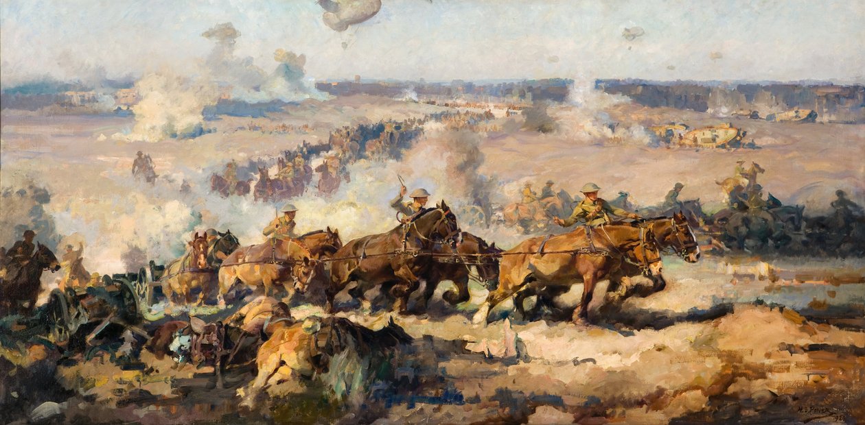 Bitva před Villers-Bretonneux, 8. srpna 1918 od Septimus Power