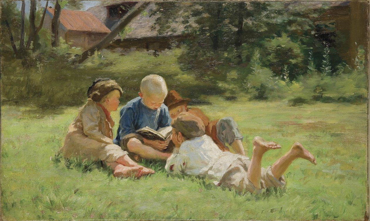 Děti, 90. léta 19. století od Sergei Arsenevich Vinogradov