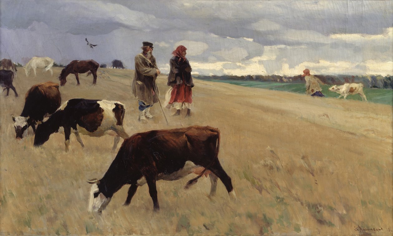 Na strništi, 1896 od Sergei Arsenevich Vinogradov