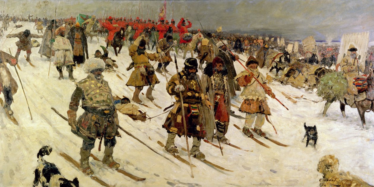 Vojenská kampaň v Rusku v 16. století, 1903 od Sergej Vasilevic Ivanov
