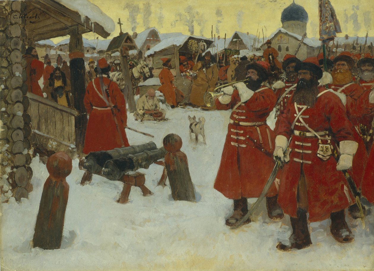 The Streltsy, 1907 od Sergej Vasilevic Ivanov