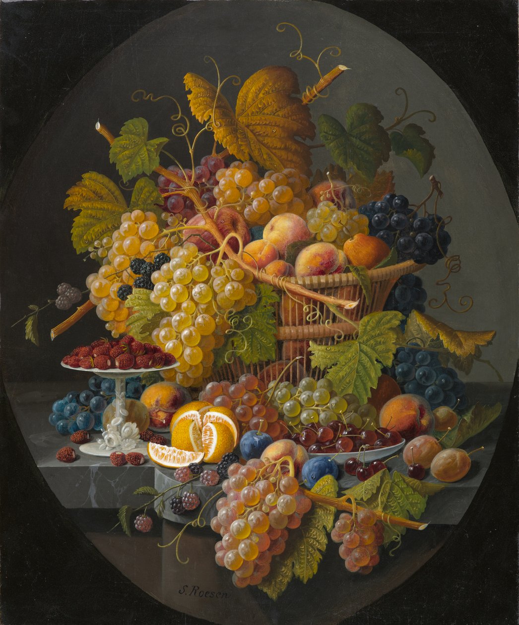 Zátiší s ovocem, cca 1855-1860 od Severin Roesen