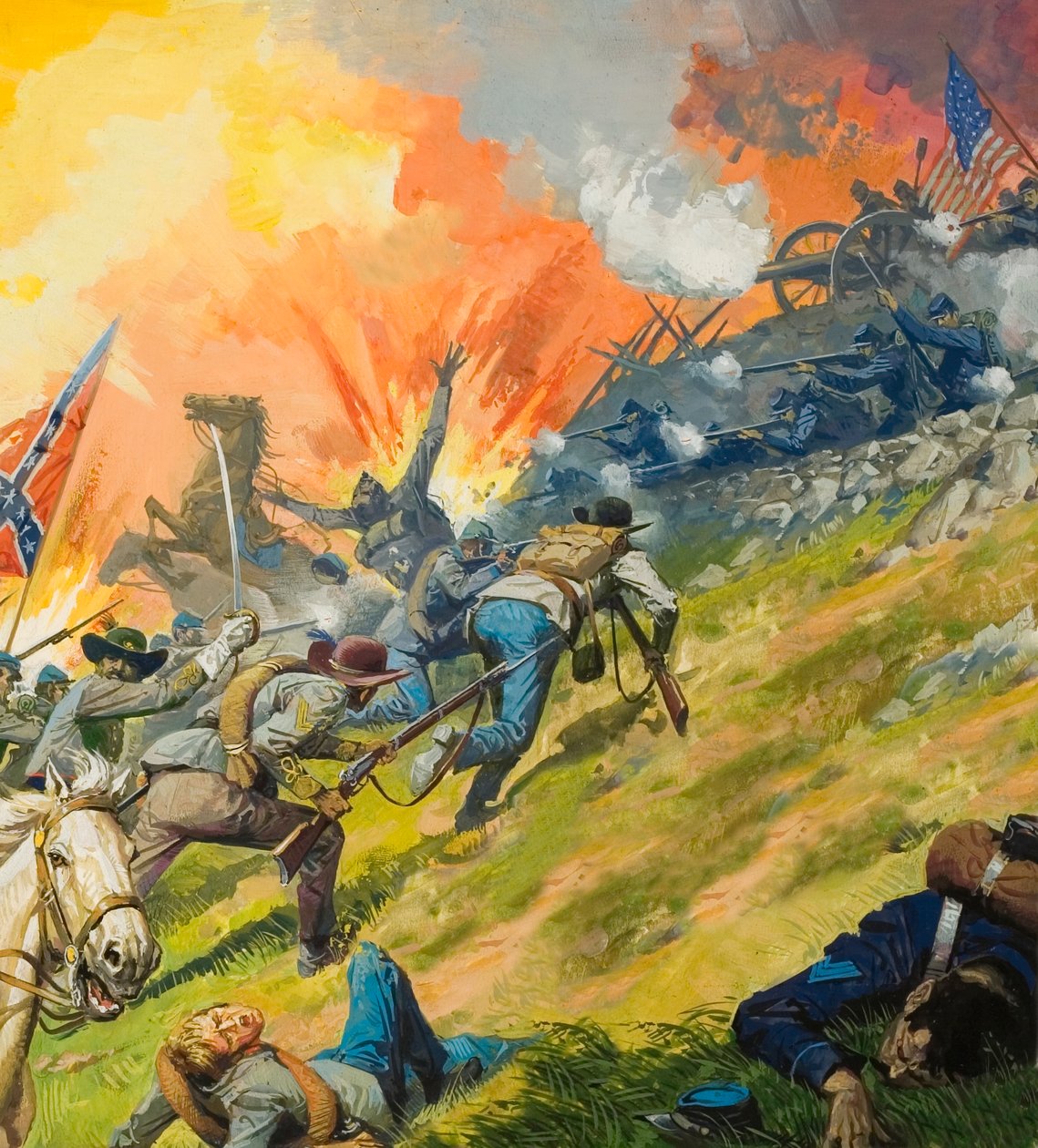 Bitva u Gettysburgu od Severino Baraldi