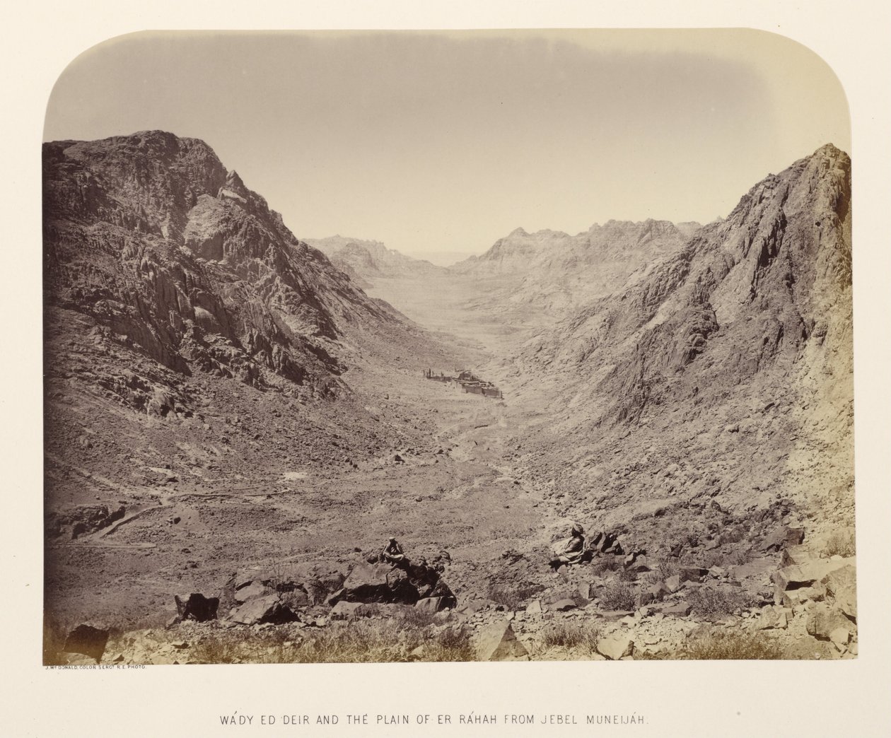 Wády Ed Deir a pláň Er Ráhah od Jebel Muneijáh od Sgt. James M. McDonald