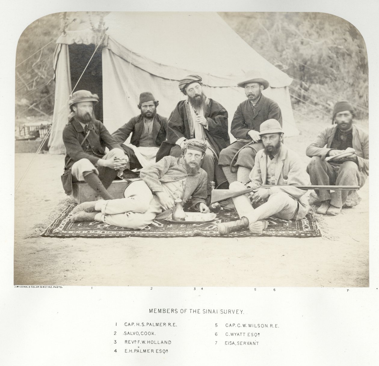 Členové Sinajského průzkumu, 1868 od Sgt. James M. McDonald