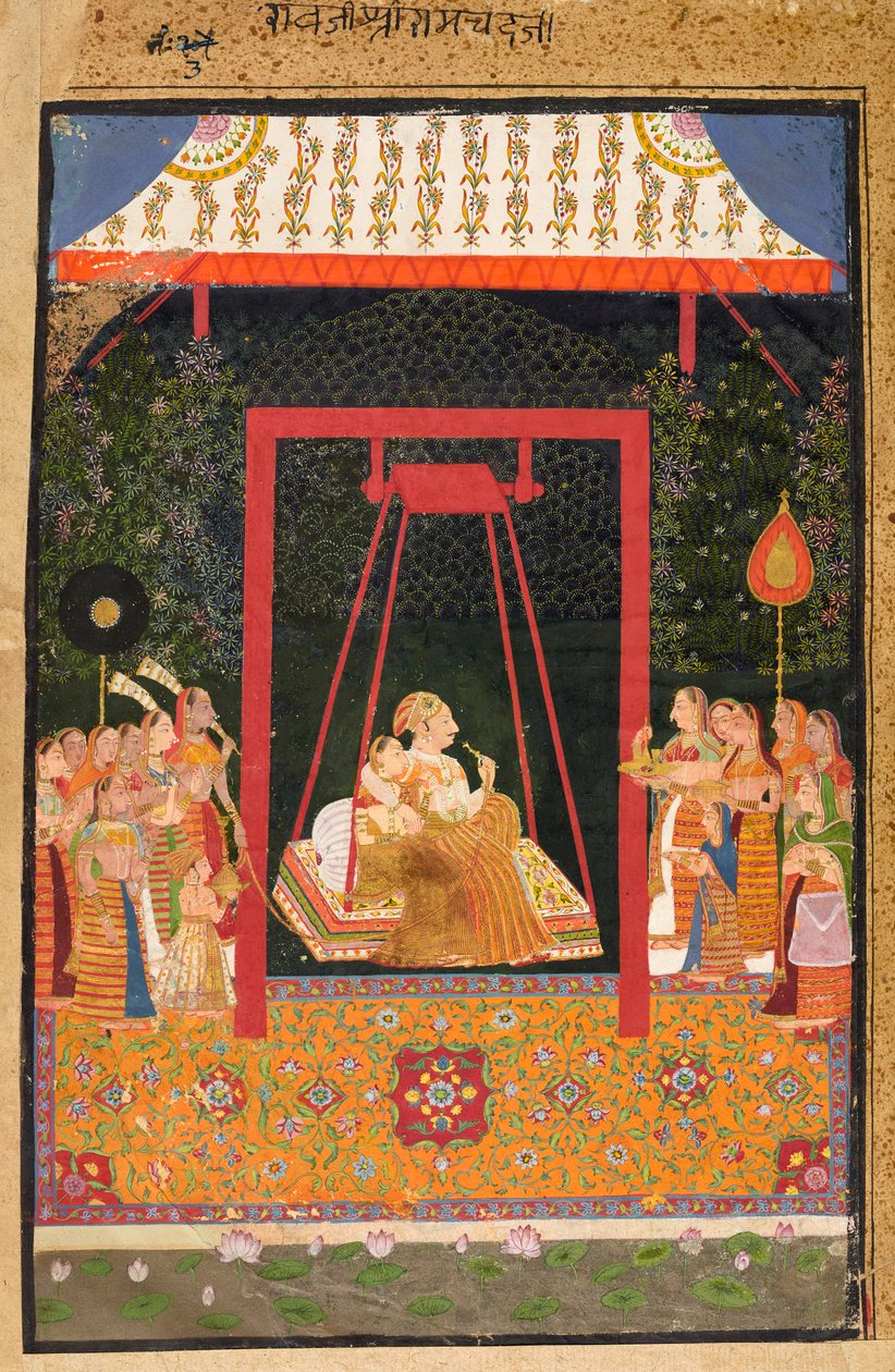 Rao Ram Chandra z Bedly na houpačce od Shahji