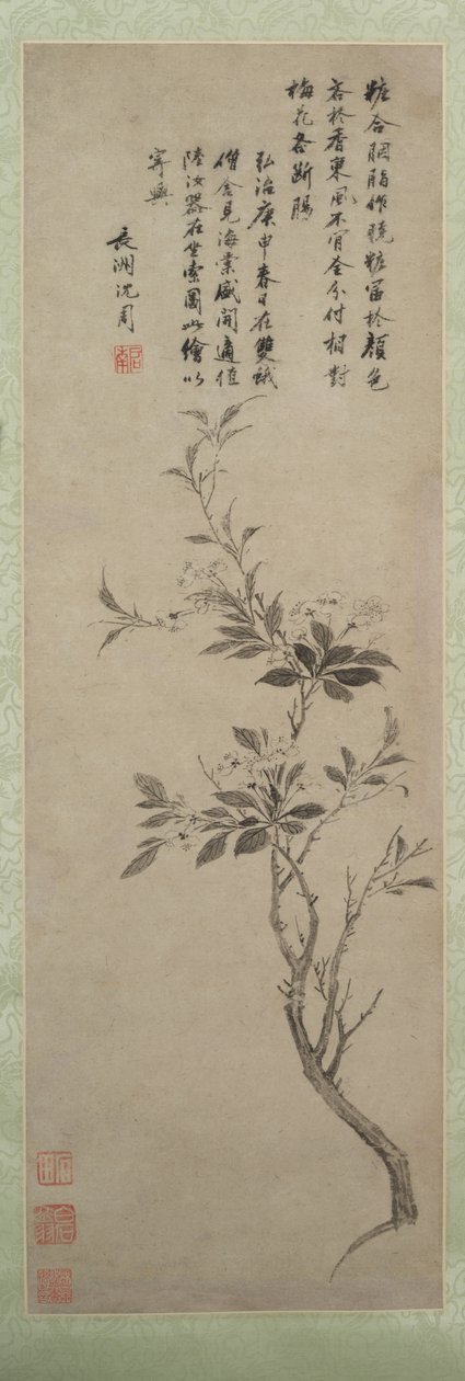Kvetoucí krabí jablko, 1500. od Shen Zhou